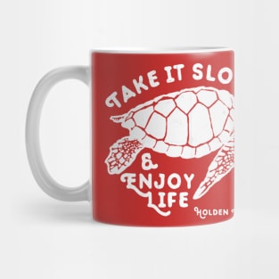 Take it Slow at Holden Beach NC Sea Turtle Mug